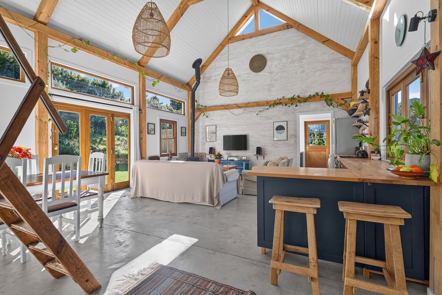Cottage kitchen and dining space